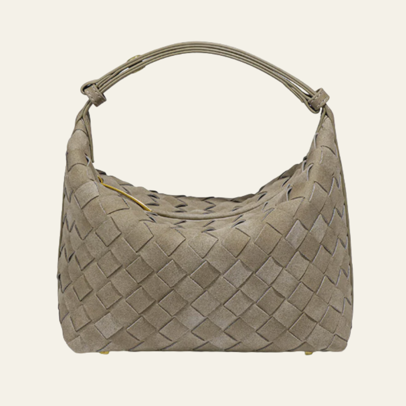 The Verona Woven Suede Shoulder Bag