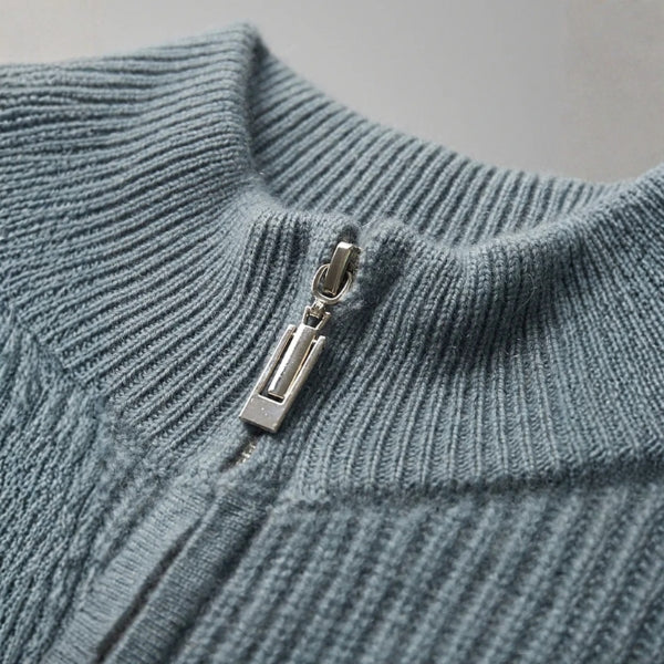 The Sorrento Cashmere Zip Knit