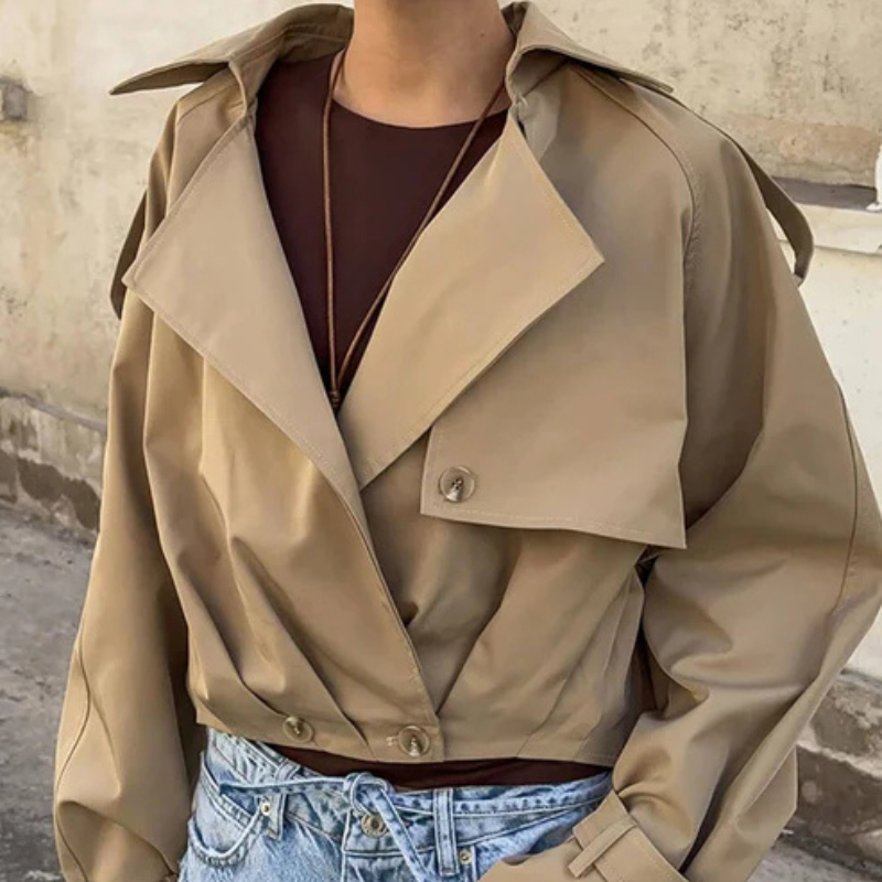 The Paris Cropped Trench Jacket