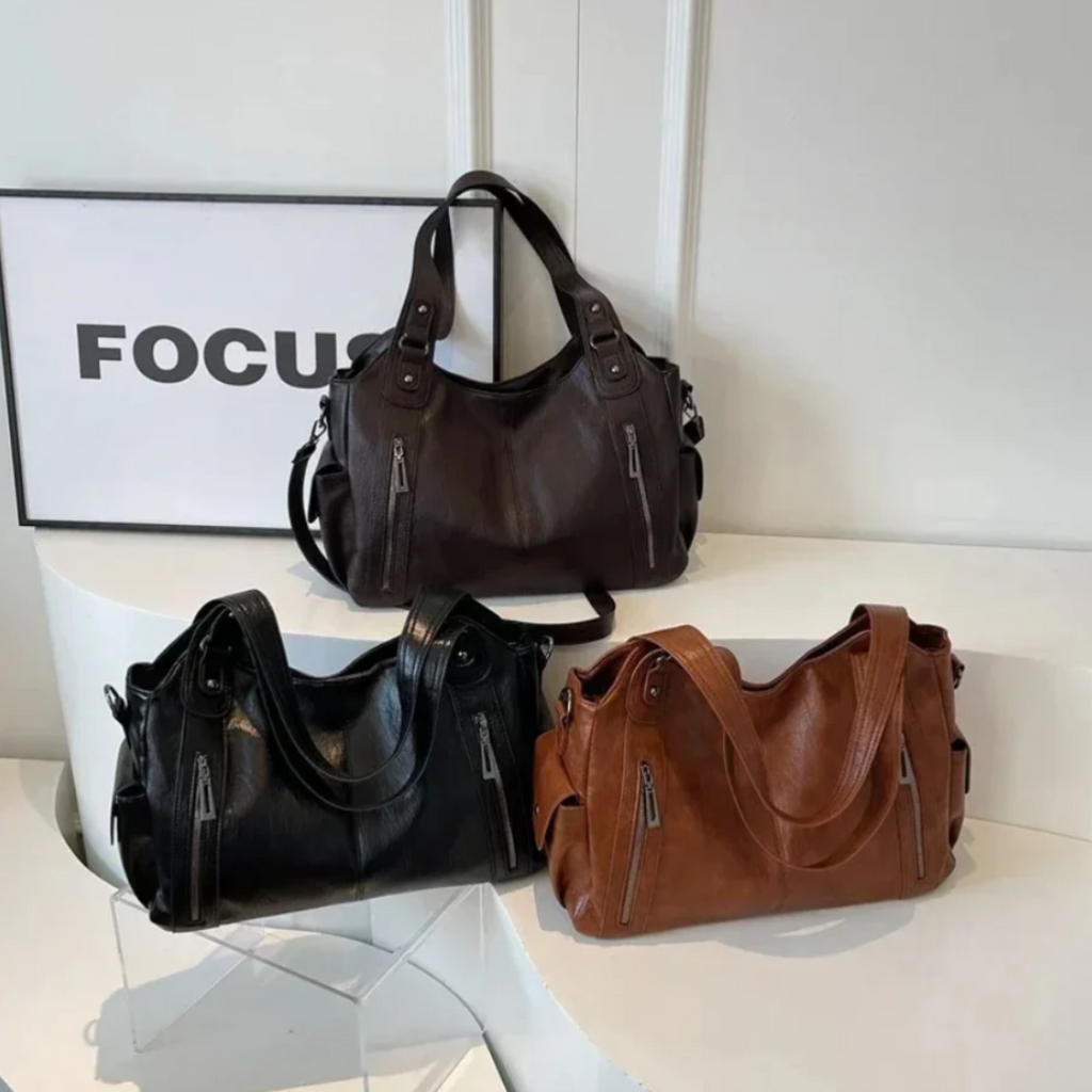 The Turin Leather Crossbody Tote Bag