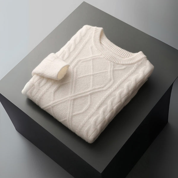 The Dublin Merino Wool Cable Sweater