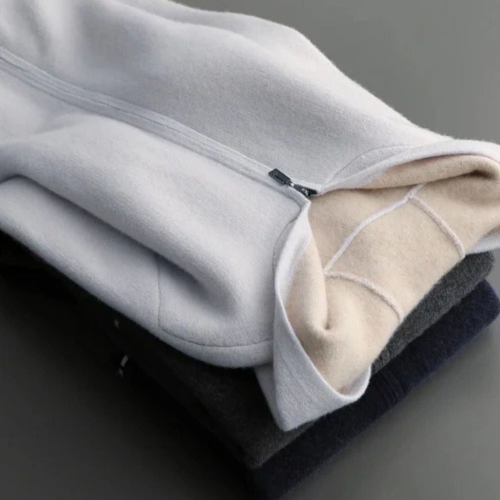 The Geneva Cashmere Zip Hoodie