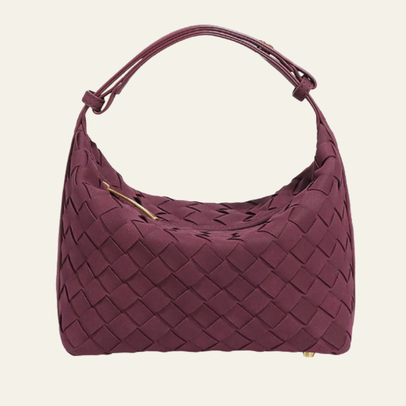The Verona Woven Suede Shoulder Bag