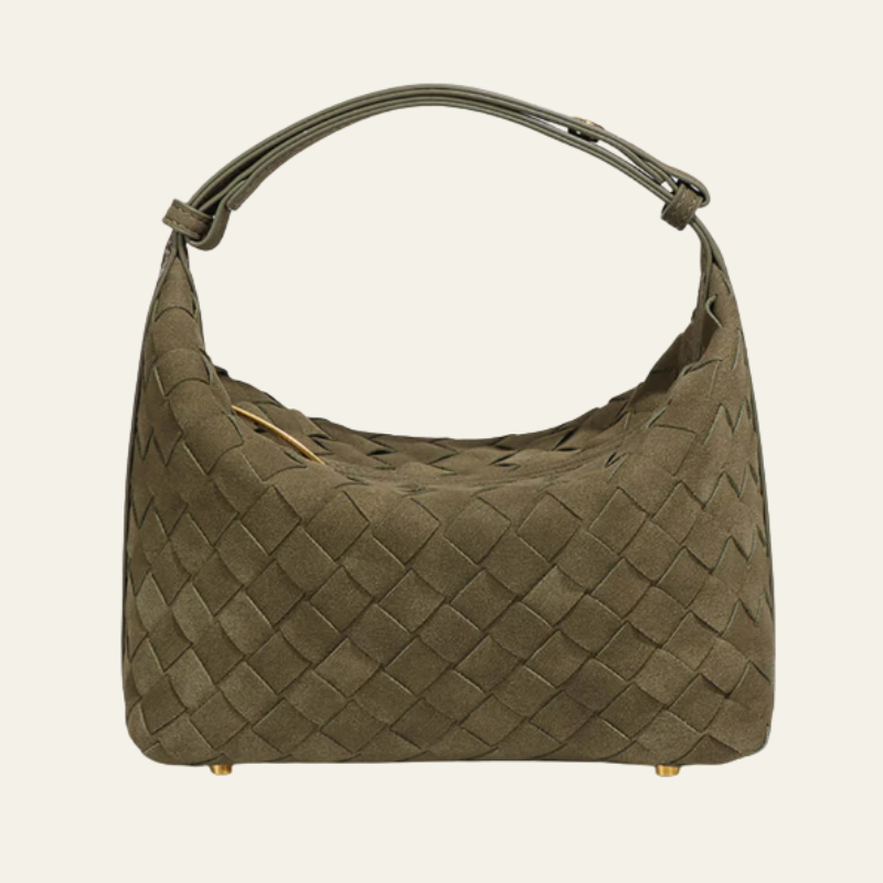 The Verona Woven Suede Shoulder Bag