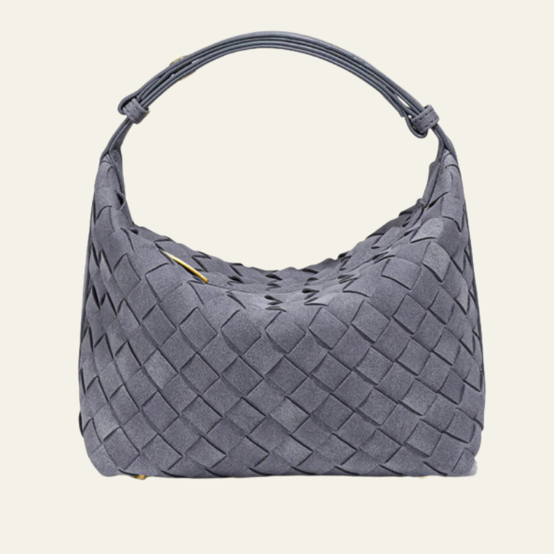 The Verona Woven Suede Shoulder Bag