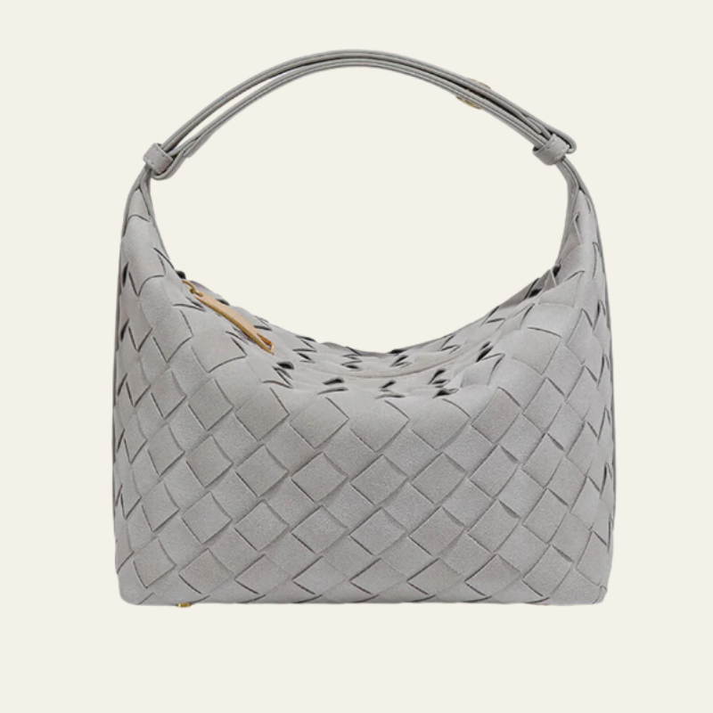 The Verona Woven Suede Shoulder Bag