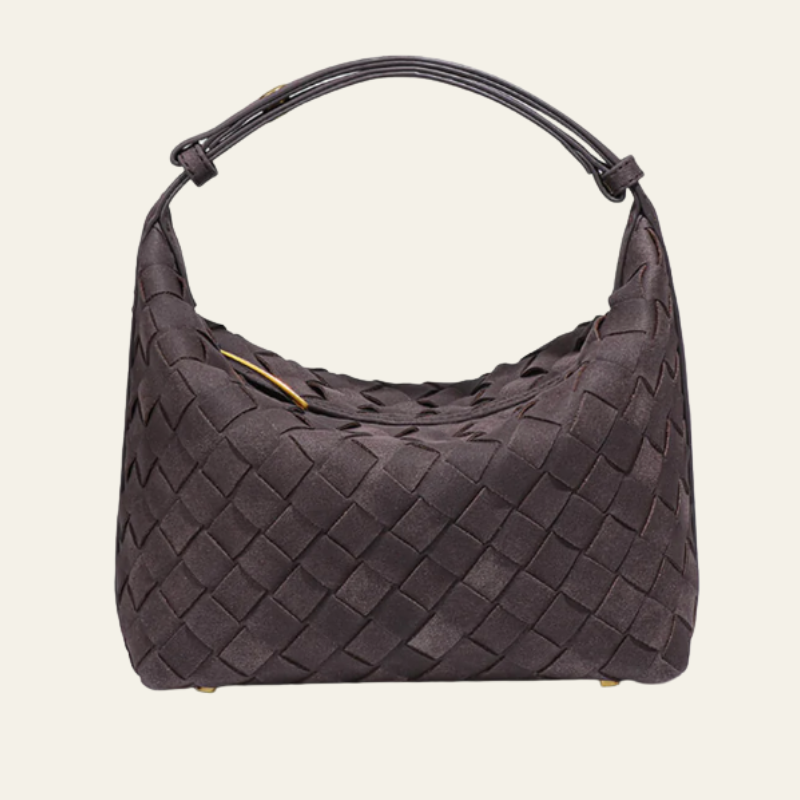 The Verona Woven Suede Shoulder Bag
