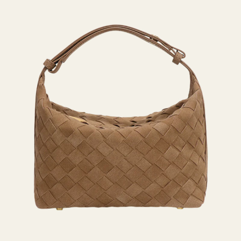 The Verona Woven Suede Shoulder Bag