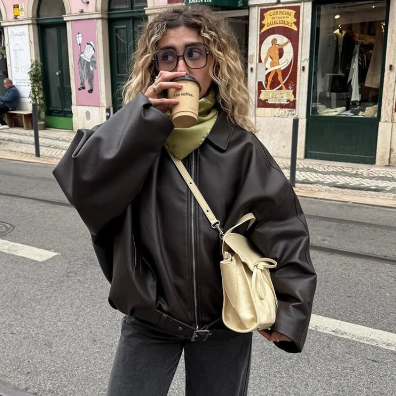 The Siena Vegan Leather Jacket