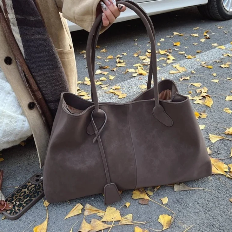 The Amara Suede Tote Bag