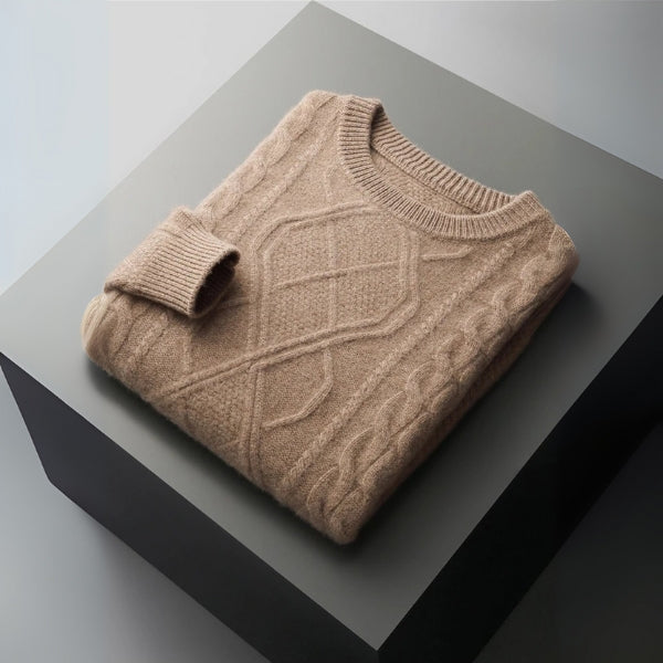 The Dublin Merino Wool Cable Sweater