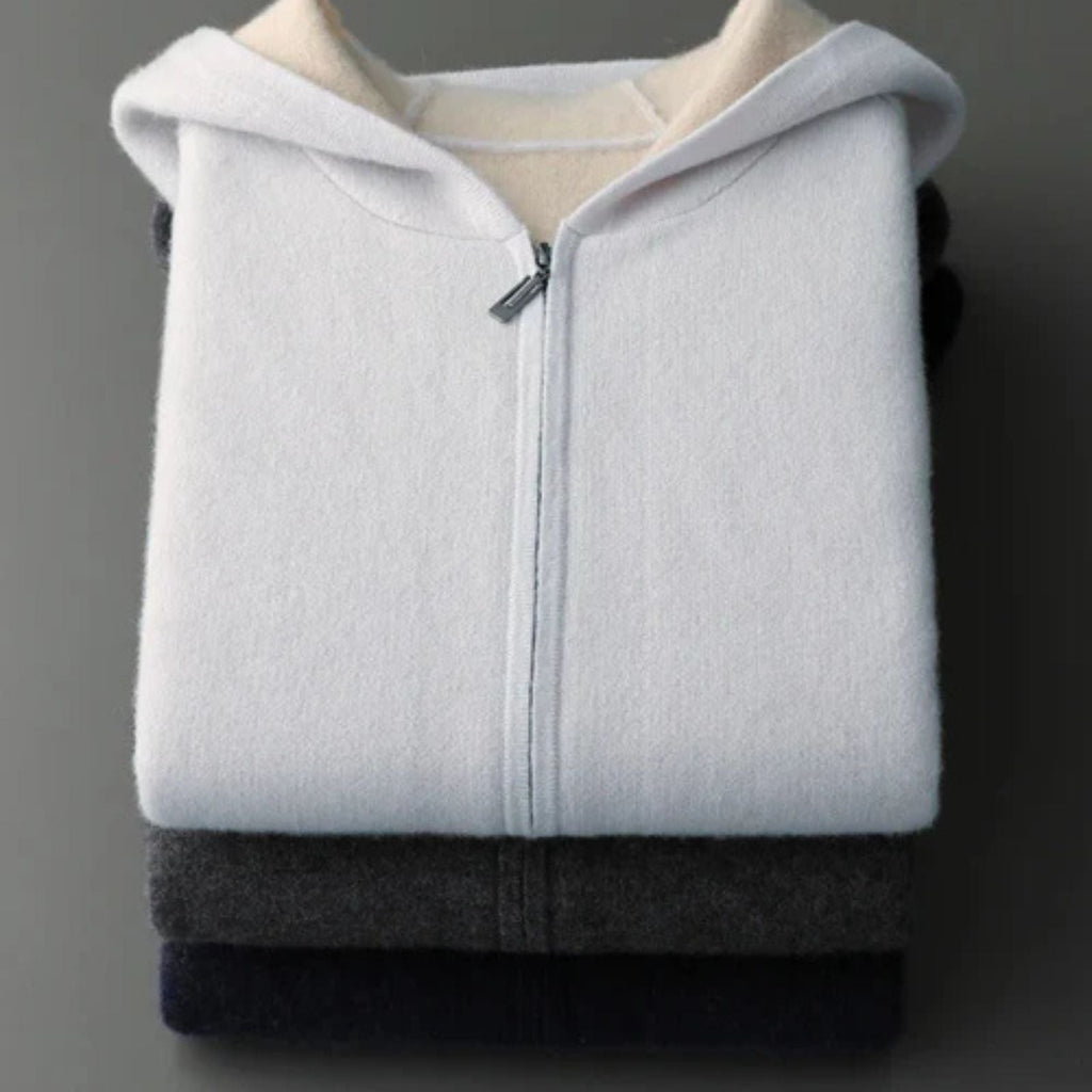The Geneva Cashmere Zip Hoodie