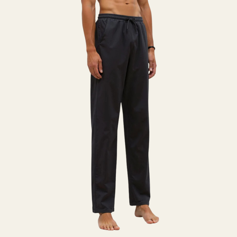 The Amalfi Cotton & Linen Drawstring Trousers