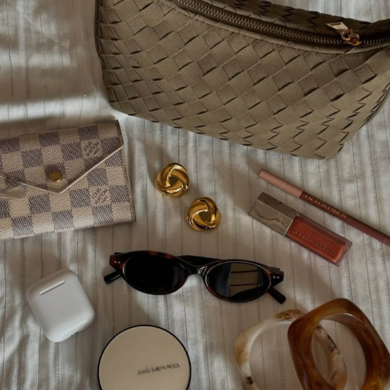 The Verona Woven Suede Shoulder Bag