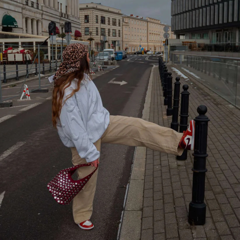 The Alexandra Woven Mini Hobo Bag