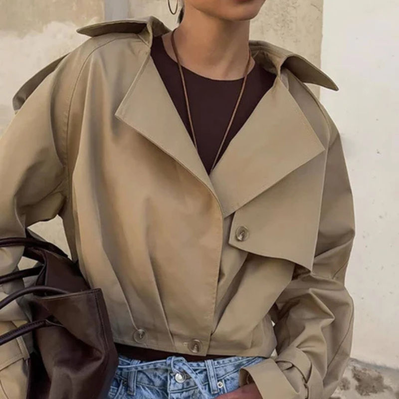 The Paris Cropped Trench Jacket