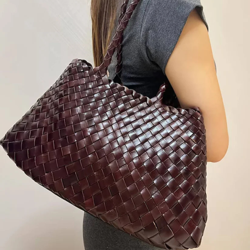 The Madeleine Woven Medium Tote