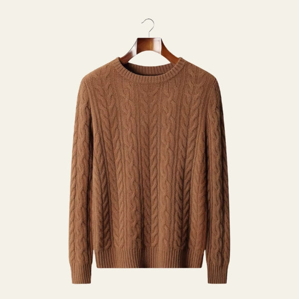 The Florence Merino Wool Cable Sweater