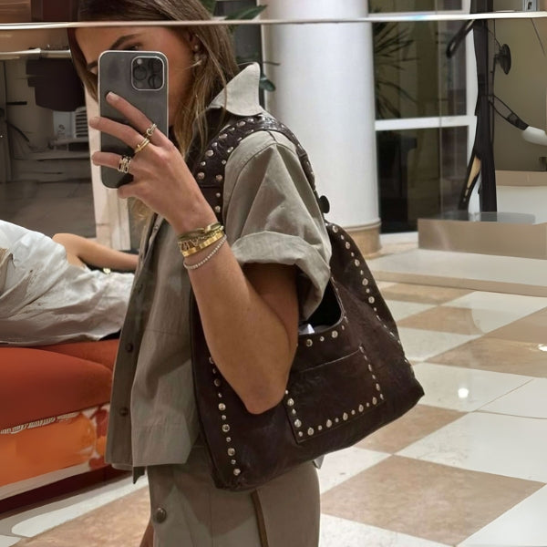 The Verona Studded Tote Bag