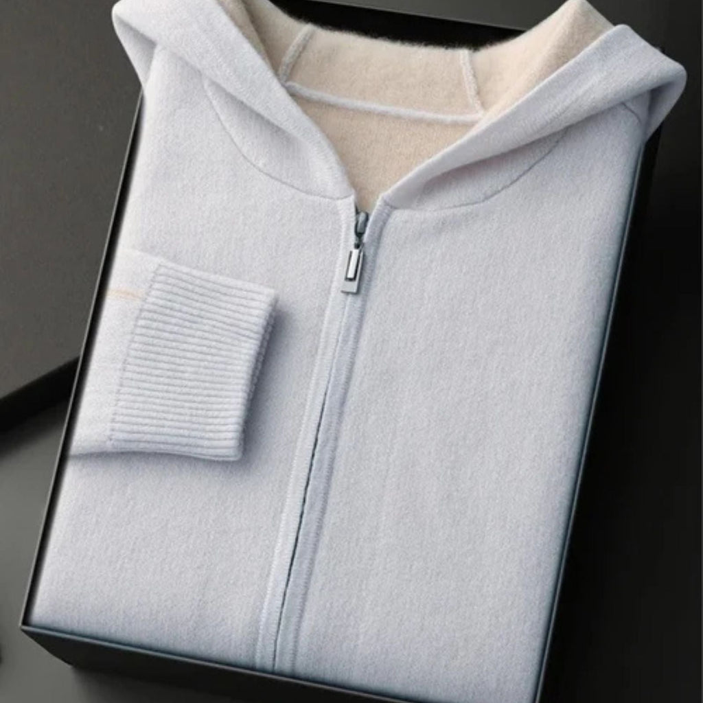 The Geneva Cashmere Zip Hoodie