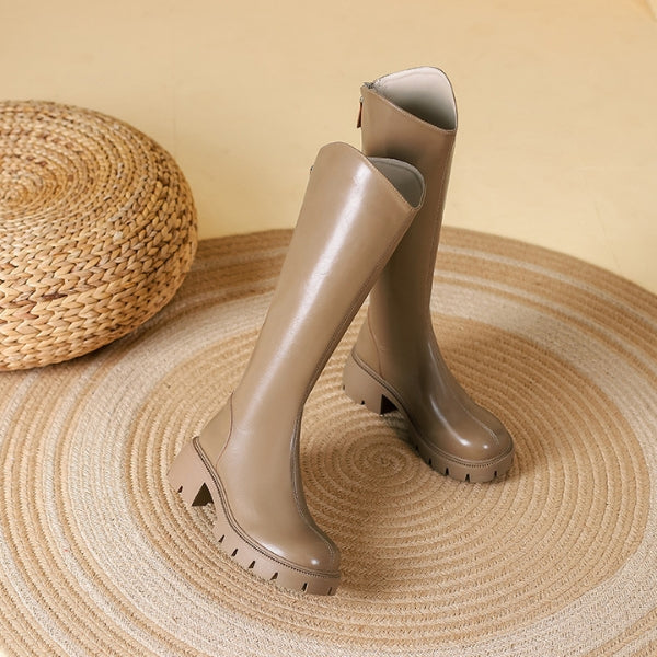 The Milan Leather Knee Boot