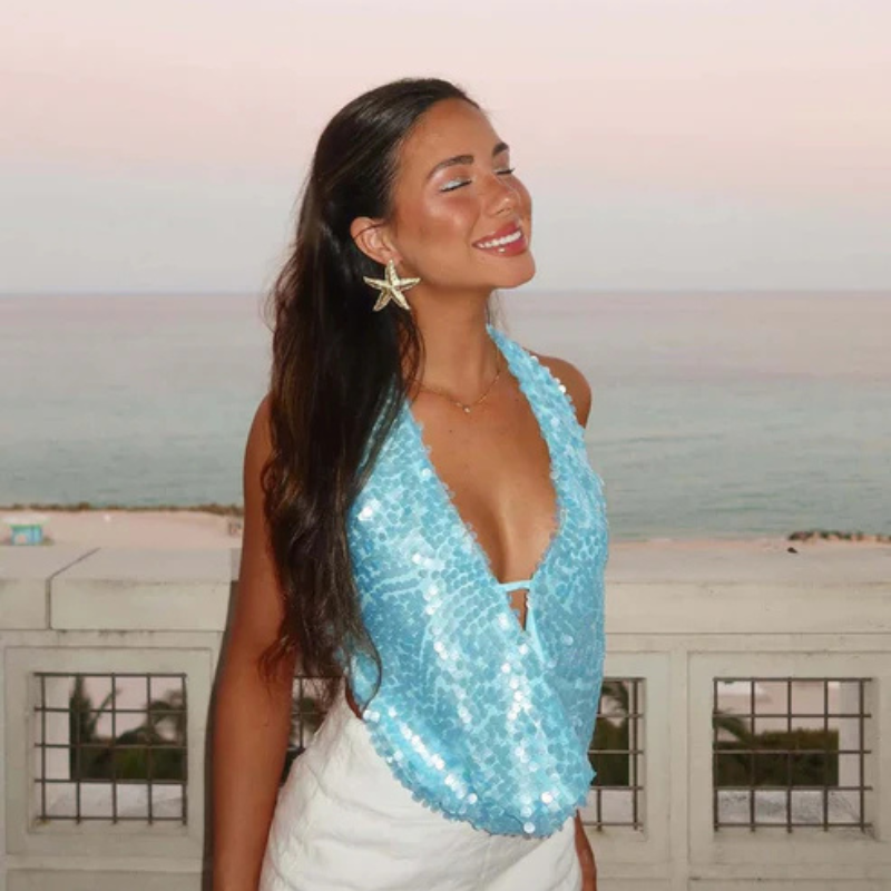The Monaco Sequin Top