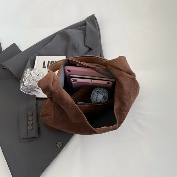 The Valencia Suede Hobo Bag