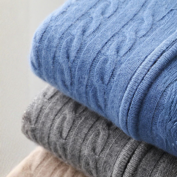 The Amalfi Cable Cashmere Zip Hoodie