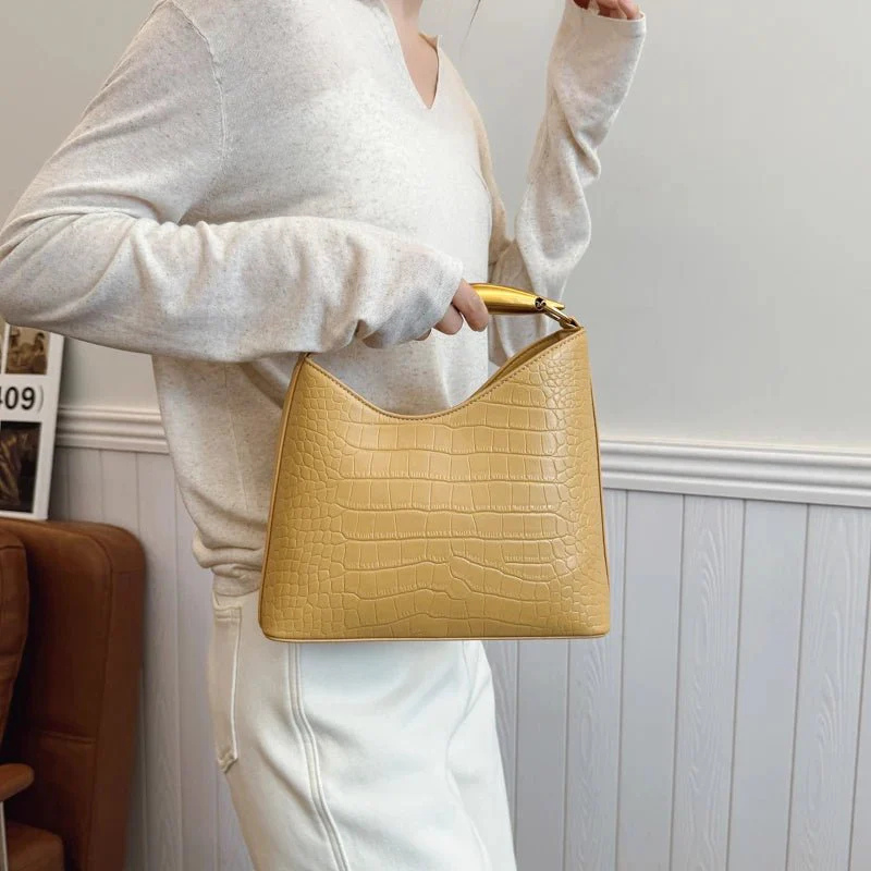 The Anya Croc-Embossed Handbag