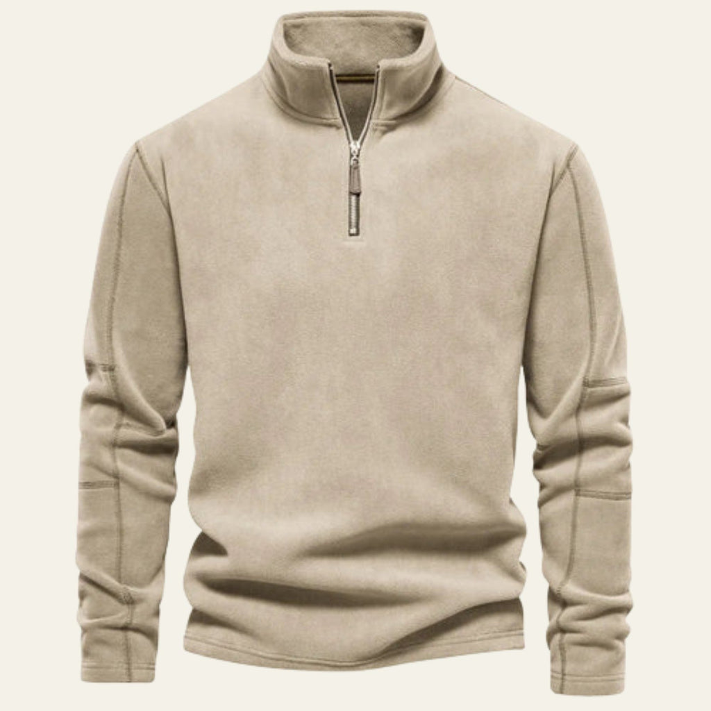 The Cannes Windbreaker Quarter Zip Sweater