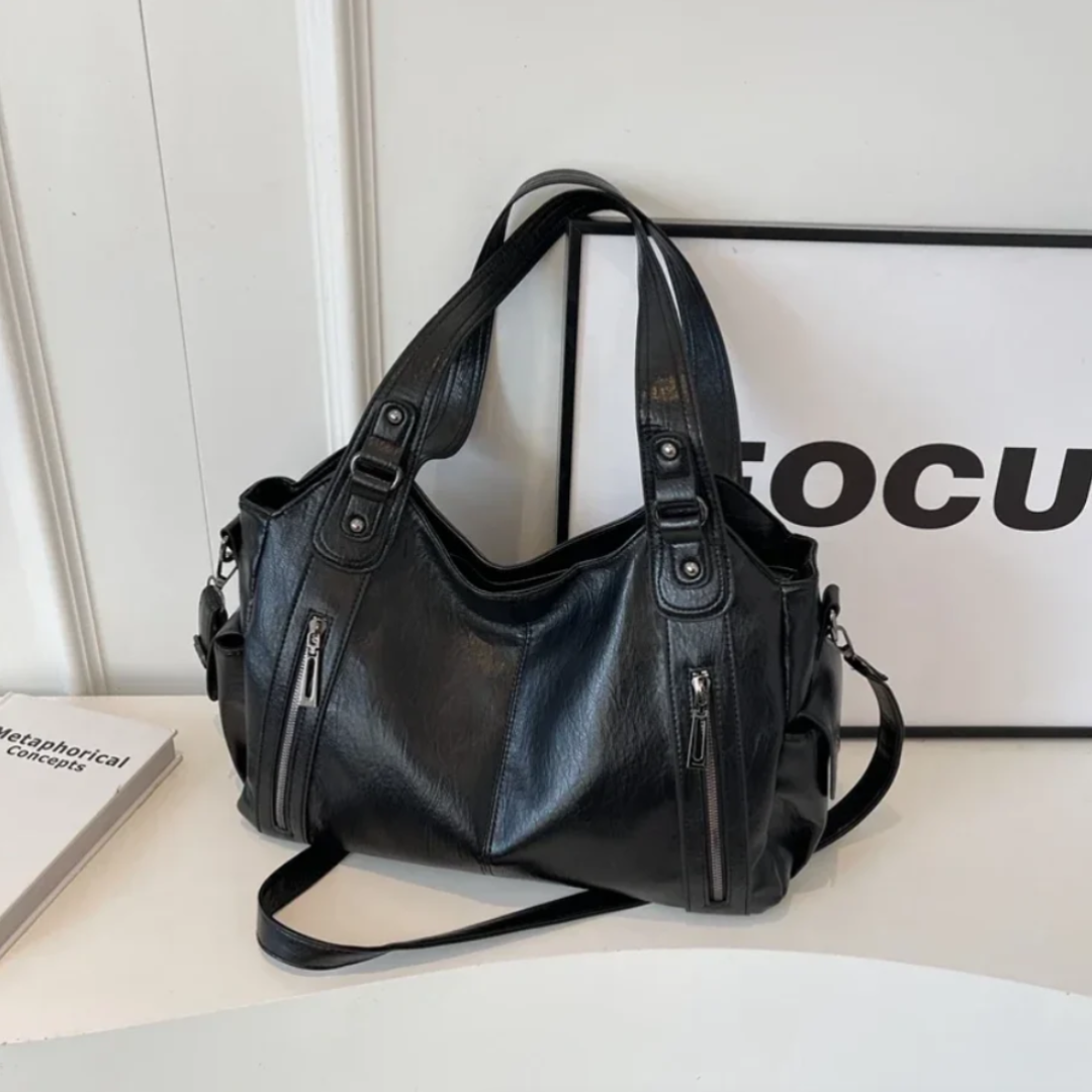 The Turin Leather Crossbody Tote Bag