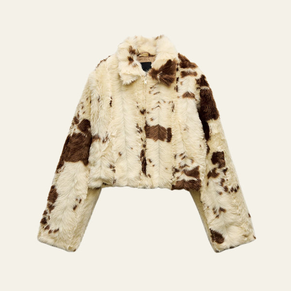 The Oslo Cropped Faux Fur Jacket