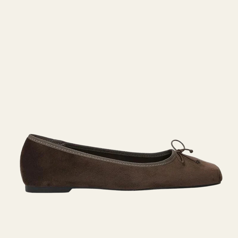 The Lucerne Suede Ballet Flat