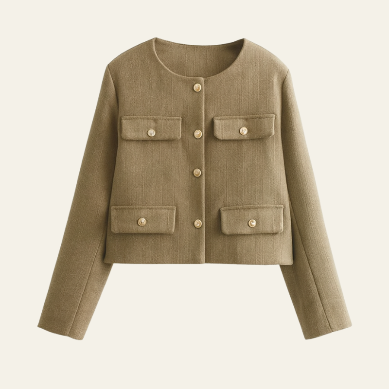 The Antwerp Wool Cropped Jacket