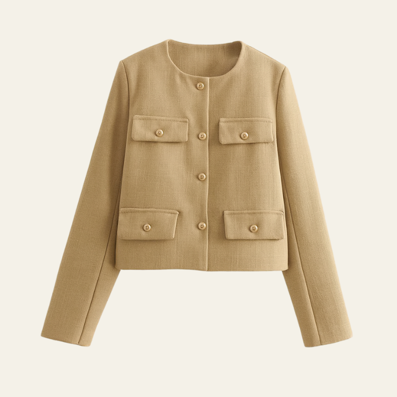 The Antwerp Wool Cropped Jacket