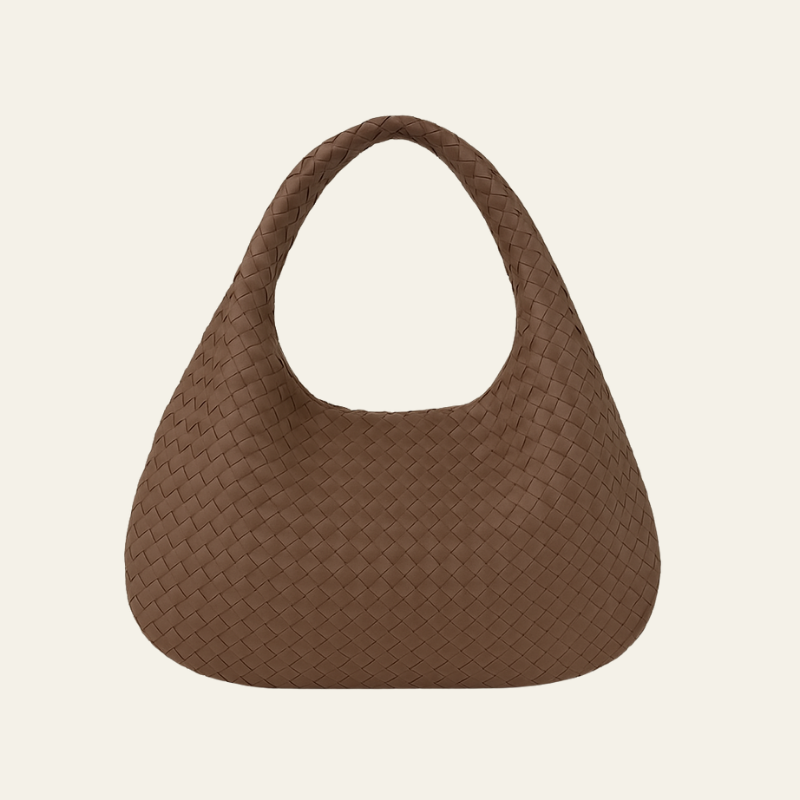 The Bordeaux Woven Leather Hobo Bag