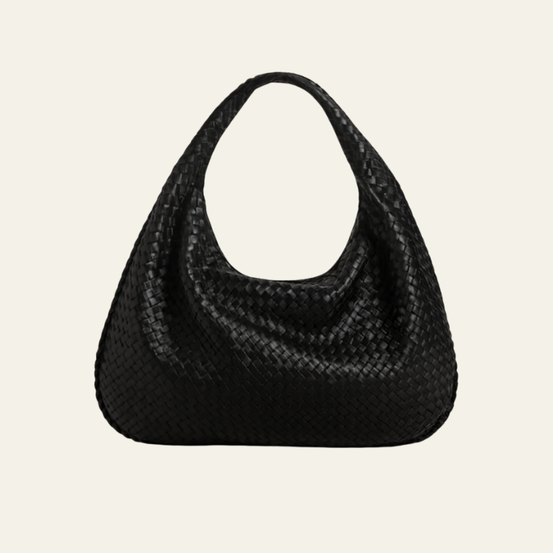 The Bordeaux Woven Leather Hobo Bag