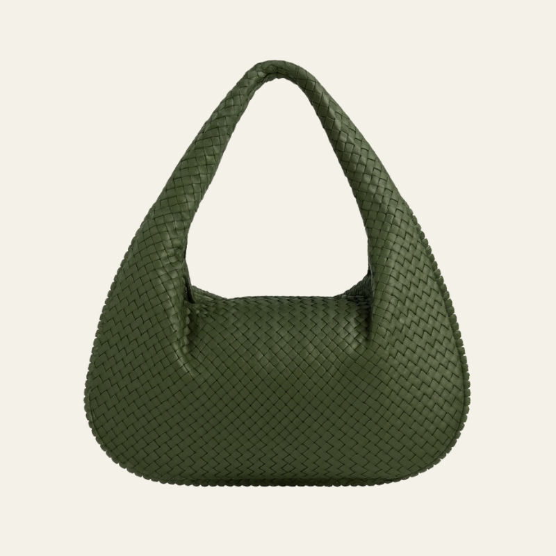 The Bordeaux Woven Leather Hobo Bag