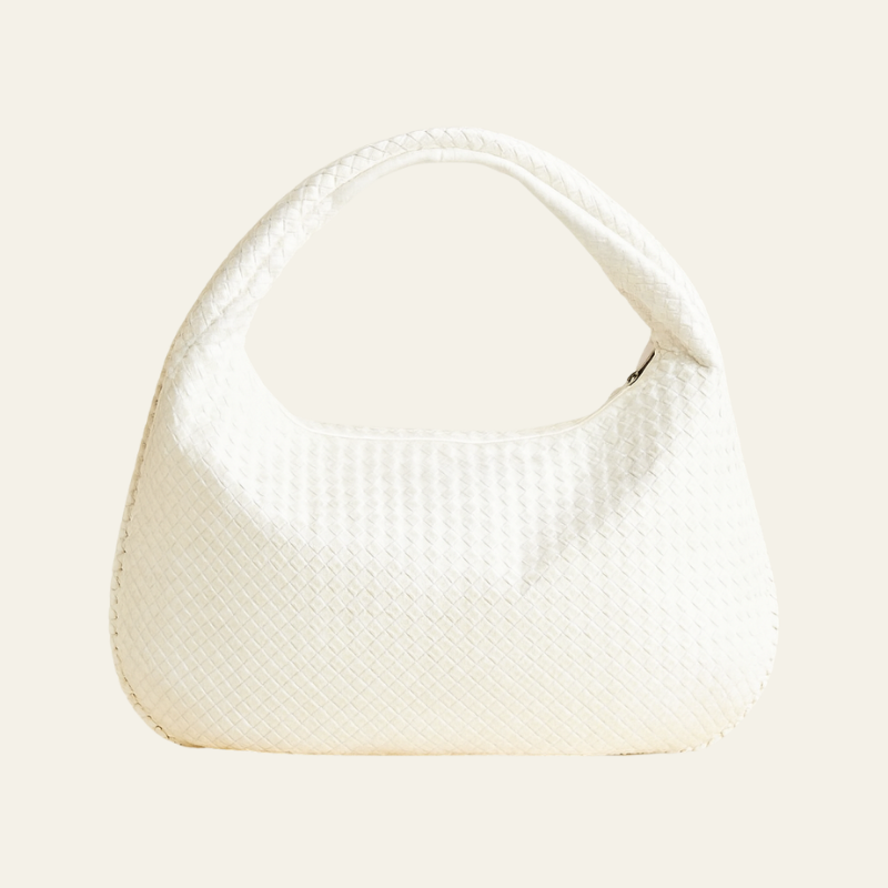 The Bordeaux Woven Leather Hobo Bag