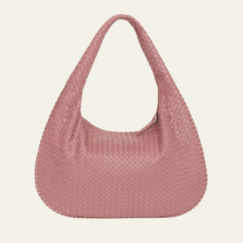 The Bordeaux Woven Leather Hobo Bag