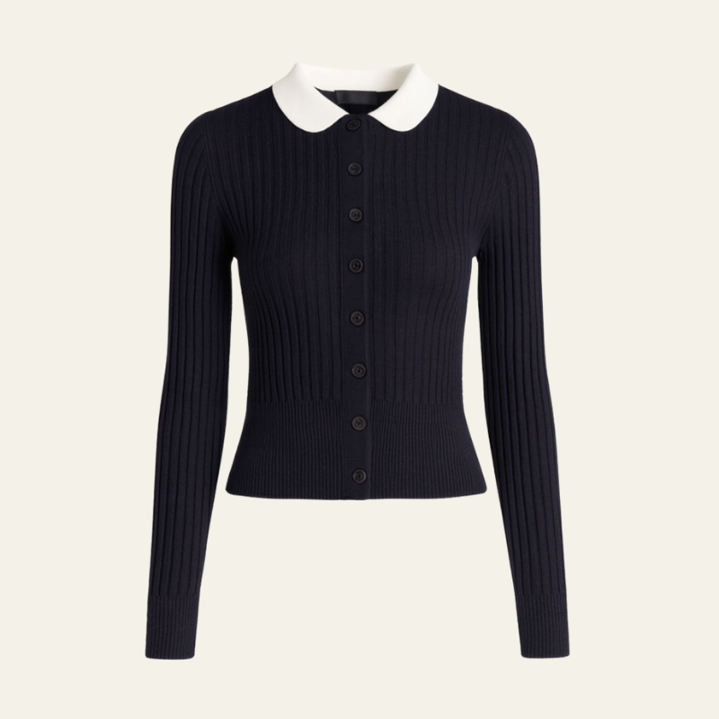 The Brunell Navy Heritage Cardigan