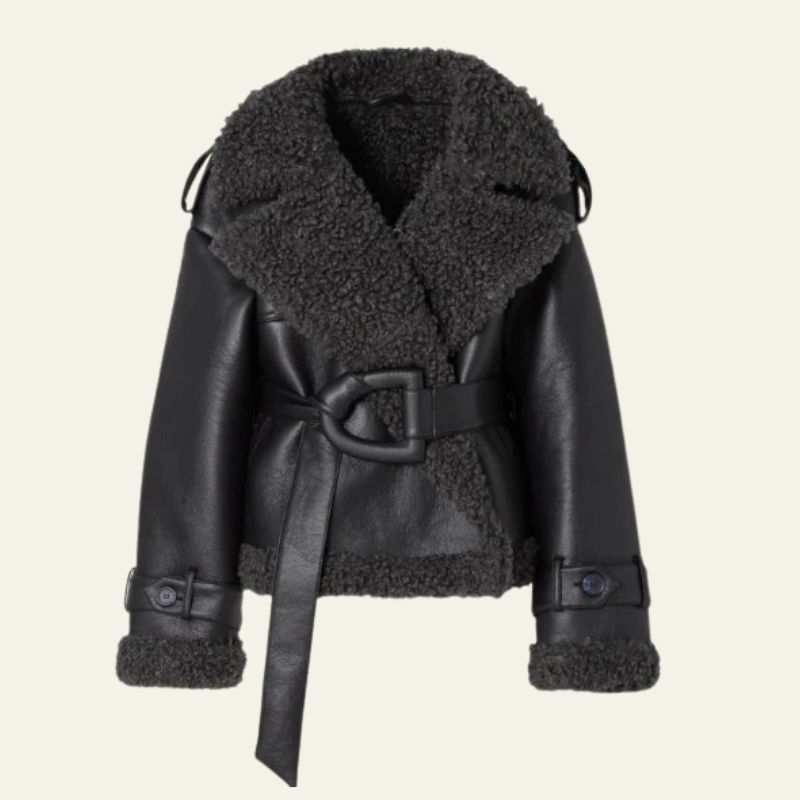 The Cortina Shearling Leather Aviator Jacket