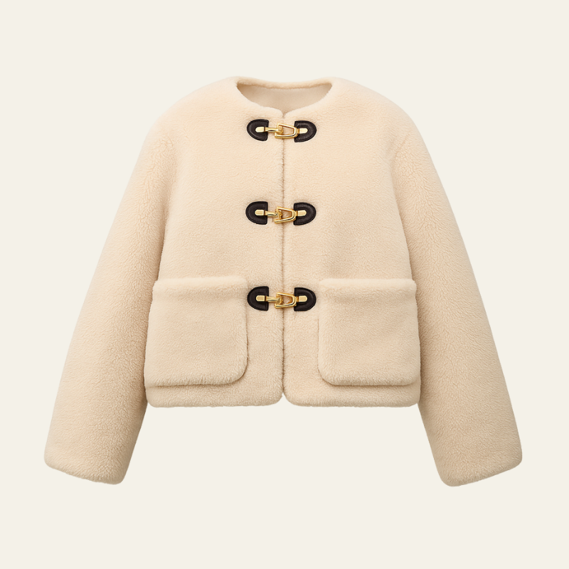 The Lucerne Shearling Toggle Jacket
