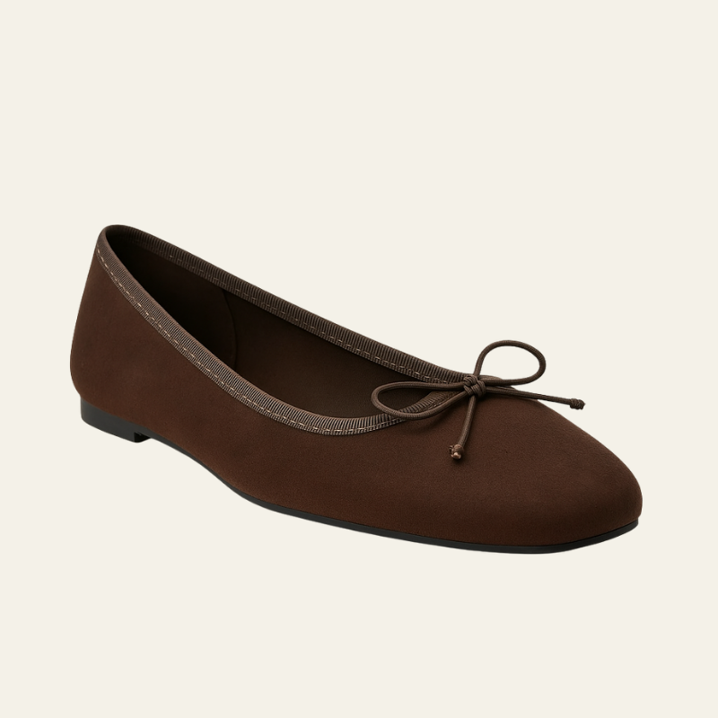 The Lucerne Suede Ballet Flat