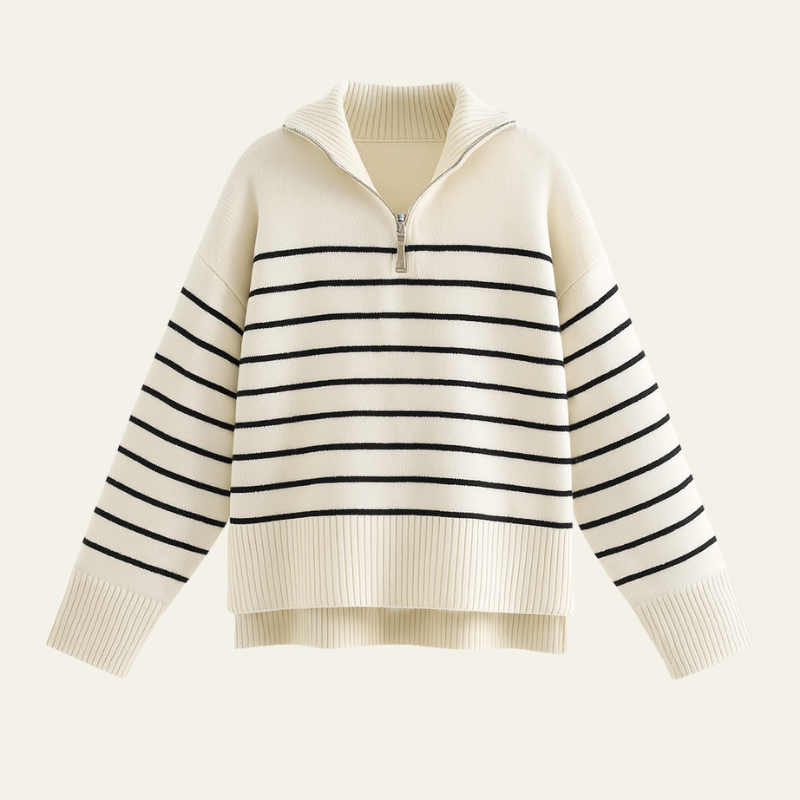 The Marseille Half Zip Knit