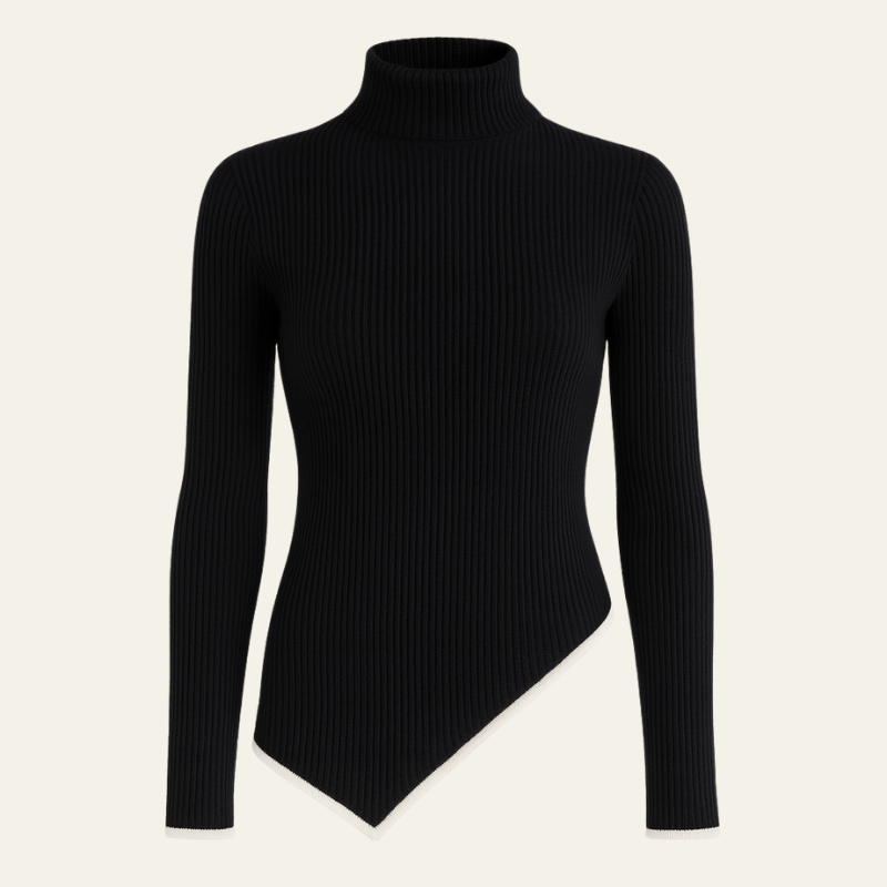 The Nero Ribbed Turtleneck