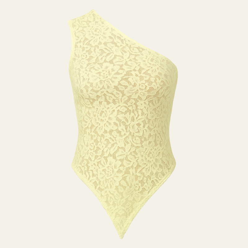 The Nice One-Shoulder Lace Top