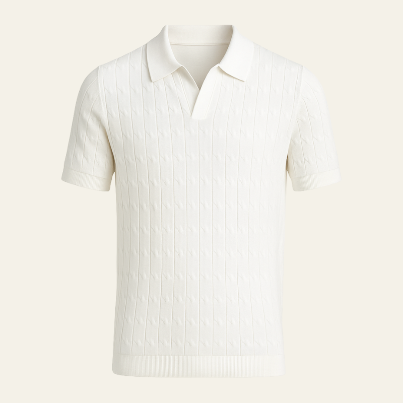The Portofino Textured Knit Polo