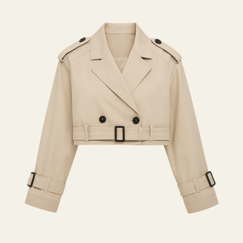 The Vienna Cropped Trench Jacket