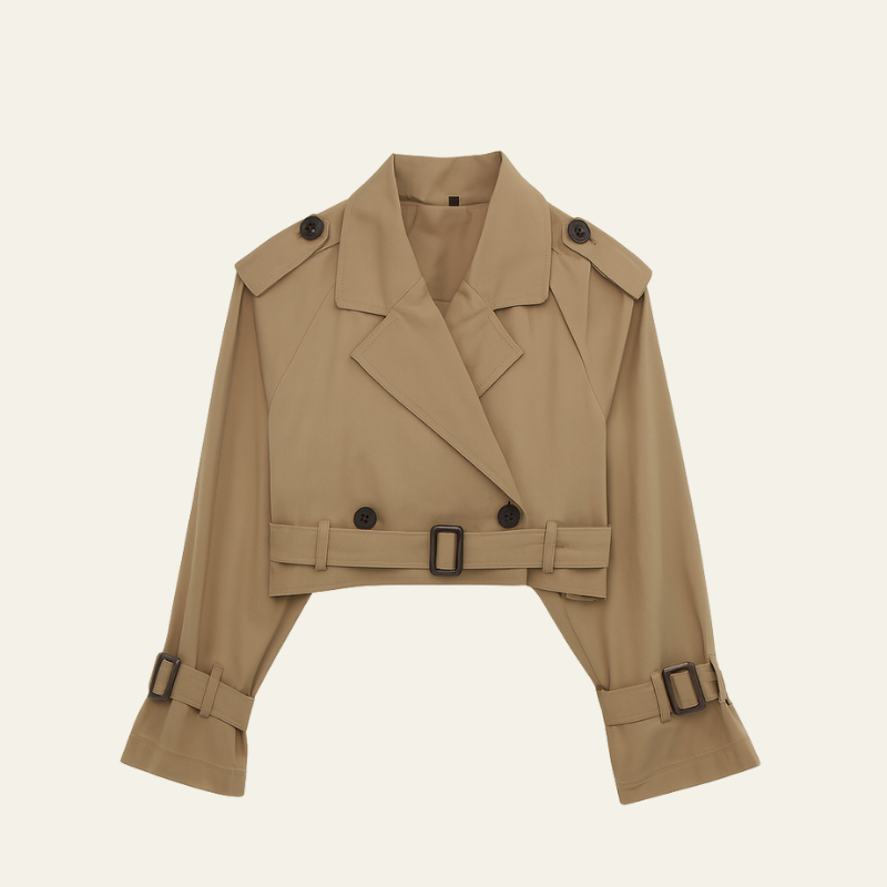 The Vienna Cropped Trench Jacket